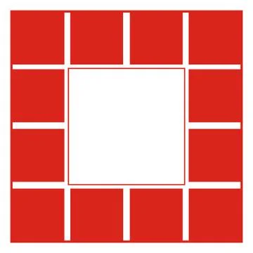 Frame red Stock Illustration