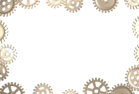 Frame of Rotating Gears Stock Footage 683455