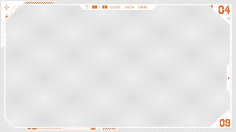 Frame with Sci-Fi-Style Decorative Design Stock Footage 341502150