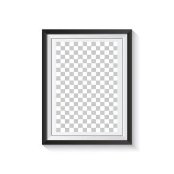 Frame with shadow and isolated on white background Illustrazione stock