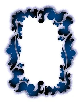 Frame with shadow. Illustrazione stock