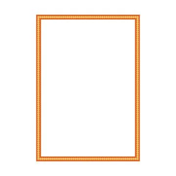 Frame shape icon, vertical rectangle decorative vintage border doodle element 스톡 일러스트