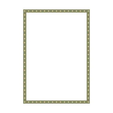Frame shape icon, vertical rectangle decorative vintage border doodle element Stock Illustration