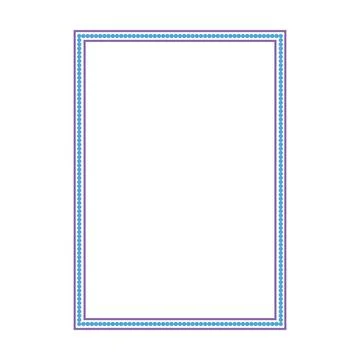 Frame shape icon, vertical rectangle decorative vintage border doodle element Stock Illustration