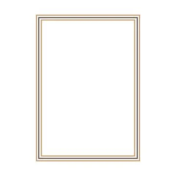Frame shape icon, vertical rectangle decorative vintage border doodle element Stock Illustration