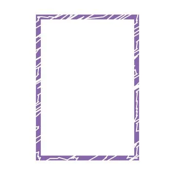 Frame shape icon, vertical rectangle decorative vintage border doodle element イラスト素材