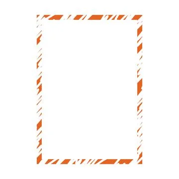 Frame shape icon, vertical rectangle decorative vintage border doodle element イラスト素材