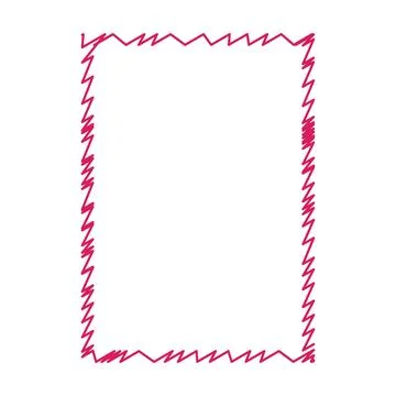 Frame shape icon, vertical rectangle decorative vintage border doodle element Stock Illustration