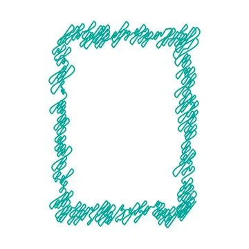 Frame shape icon, vertical rectangle decorative vintage border doodle element 스톡 일러스트