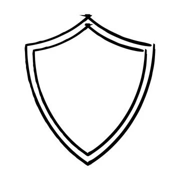 Frame shield texture element, outline border grunge shape icon, decorative .. Stock Illustration