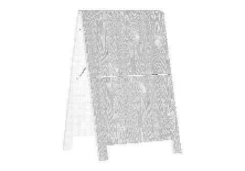 A-frame sidewalk sign display stand with halftone dot texture for retail ma.. Stock Illustration