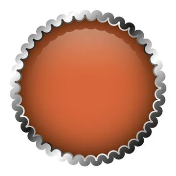 Frame with silver border isolated icon design Stock Illustration