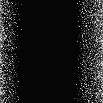 Frame with silver sequins. Stock Illustration