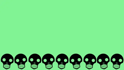 Frame skull Stock Footage 307839713