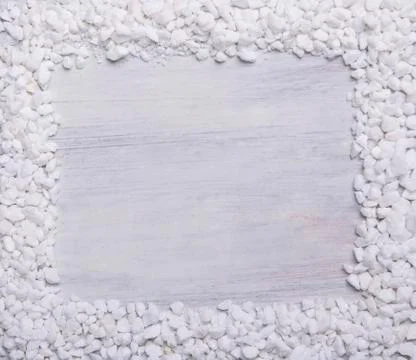 The frame from small pieces of marble Stock Photos