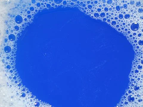A frame of soft clusters of sparkling bubbles Stock-Fotos