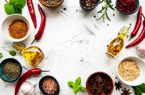 Frame of spices Foto stock