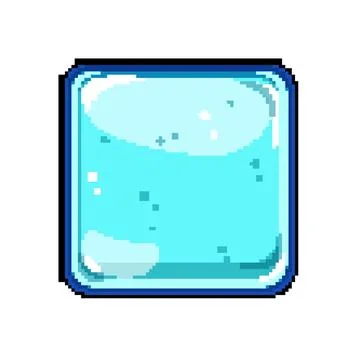 Frame square game button pixel art vector illustration Stock Illustration