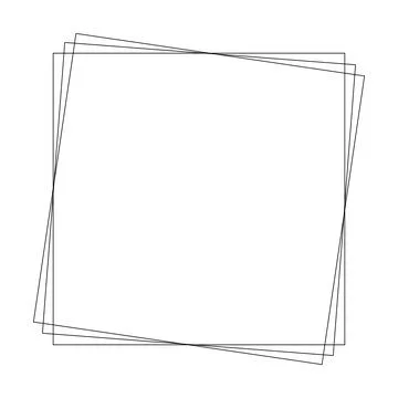 Frame square icon element, abstract outline border grunge shape icon, decor.. Stock Illustration