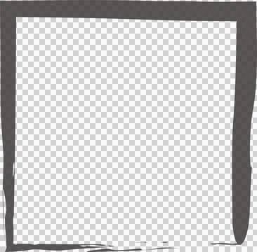 Frame square ink grunge. Design elements イラスト素材