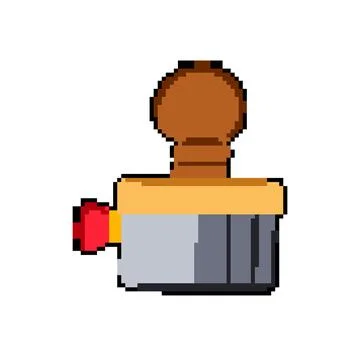 Frame stamp pixel art vector illustration Stock-Illustration