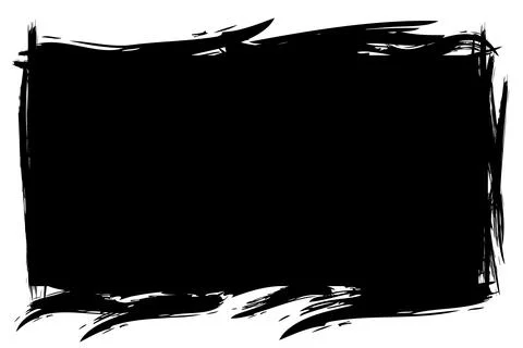 Frame streak rectangle, simple hand Hand Draw sketch Illustrazione stock