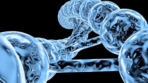 Frame structure of the code of DNA molecules in the liquid mobile state. Video stock 126278362