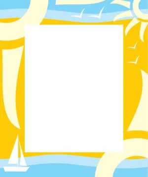Frame summer Stock Illustration