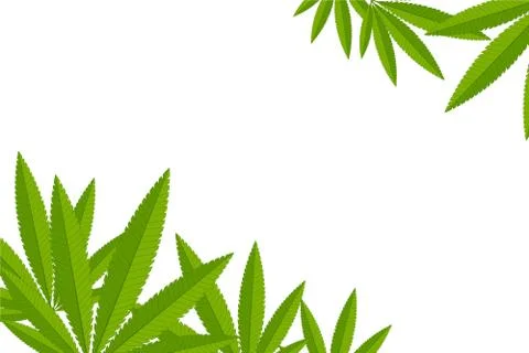 Frame for text from hemp. Stockillustratie