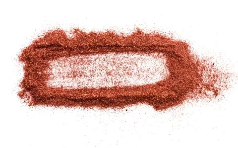 Frame for text from red sequins. Design for festive decoration. Stock Photos