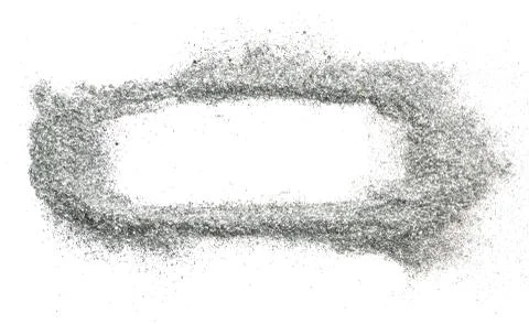Frame for text from silver sequins. Design for festive decoration. Stock Photos