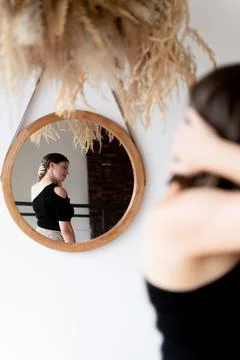 Frame through the mirror Stock Photos