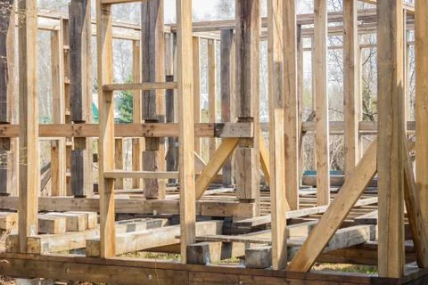 Frame of timber. Stock Photos