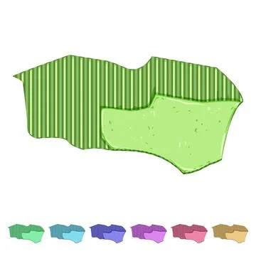 Frame torn cardboard cartoon vector graphic Stock Illustration