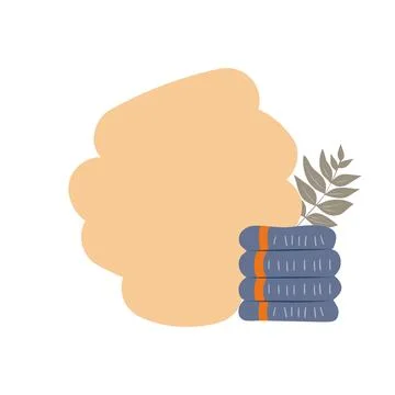 Frame with vector flat spa cosmetics Stock Illustration