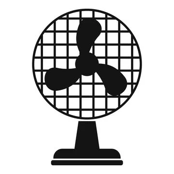 Frame ventilator icon, simple style Stock Illustration