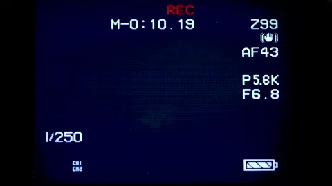 Frame of the video camera screen in 4k resolution. Retro vintage 2000's effect 스톡 동영상 291633025