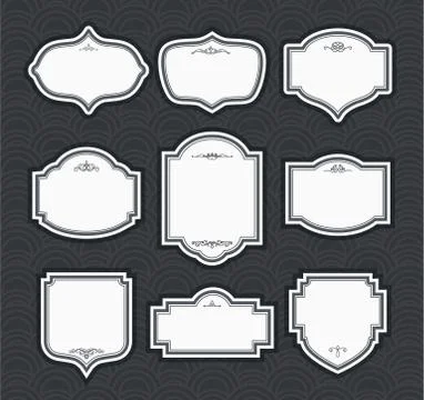 Frame Vintage Template Stock Illustration