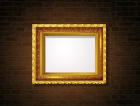 Frame on the wall Stock Illustration