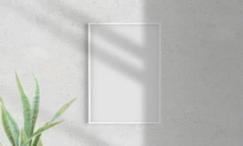 Frame on a wall Stock Illustration