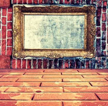 Frame in wall Stock Photos