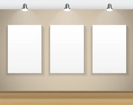 Frame on Wall for Your Text and Images,  Illustration Stock Illustration