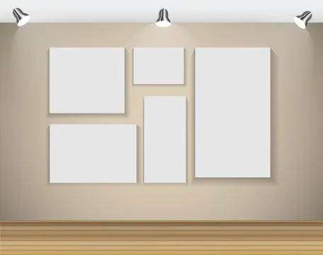 Frame on Wall for Your Text and Images,  Illustration Ilustración de archivo