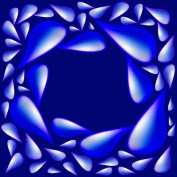 Frame of water. Stock Illustration