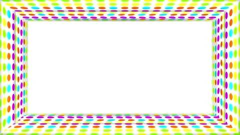 Frame which borders are moving and colorful Stock Footage 161665934