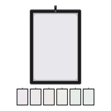Frame whiteboard school cartoon vector graphic Stock Illustration