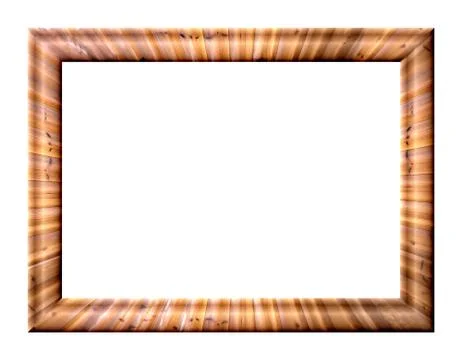 Frame with wood texture Stock Illustration
