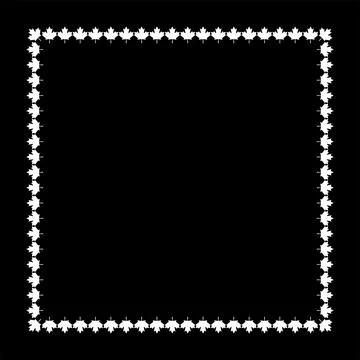 Frame Work Create from Maple Leaf Silhouette イラスト素材