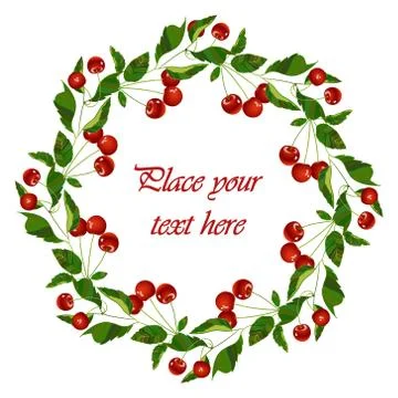 Frame - wreath. Vector. Stock Illustration