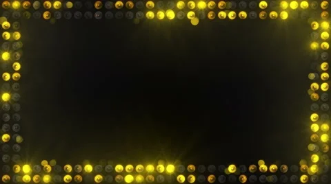 Frame of yellow lighting bulbs loopable 4k (4096x2304) Stock-Footage 59158699